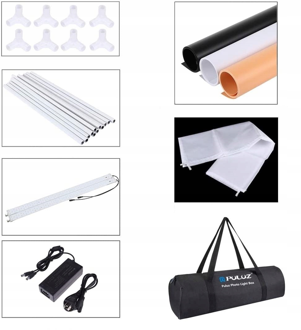 PULUZ PU5080 NAMIOT BEZCIENIOWY 80x80cm LED 5500K