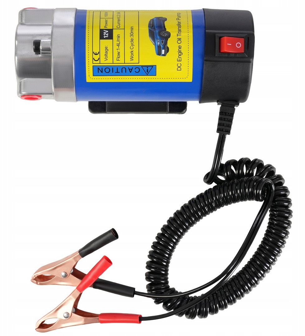 Elektryczna Pompka do Spuszczania Paliwa Oleju Pompa Przepływowa 12V 100W