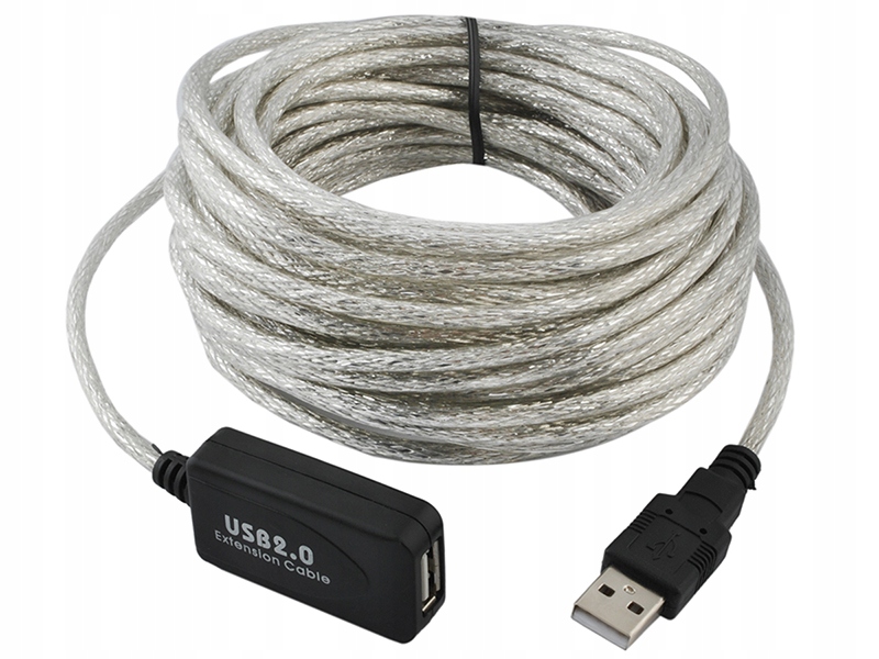 Przedłużacz kabel USB 2.0 aktywny 10 m