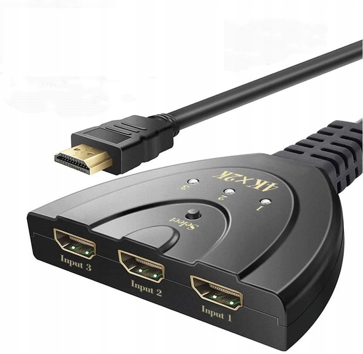 SWITCH Rozdzielacz HDMI 3 w 1 3D 4K*2K HDCP