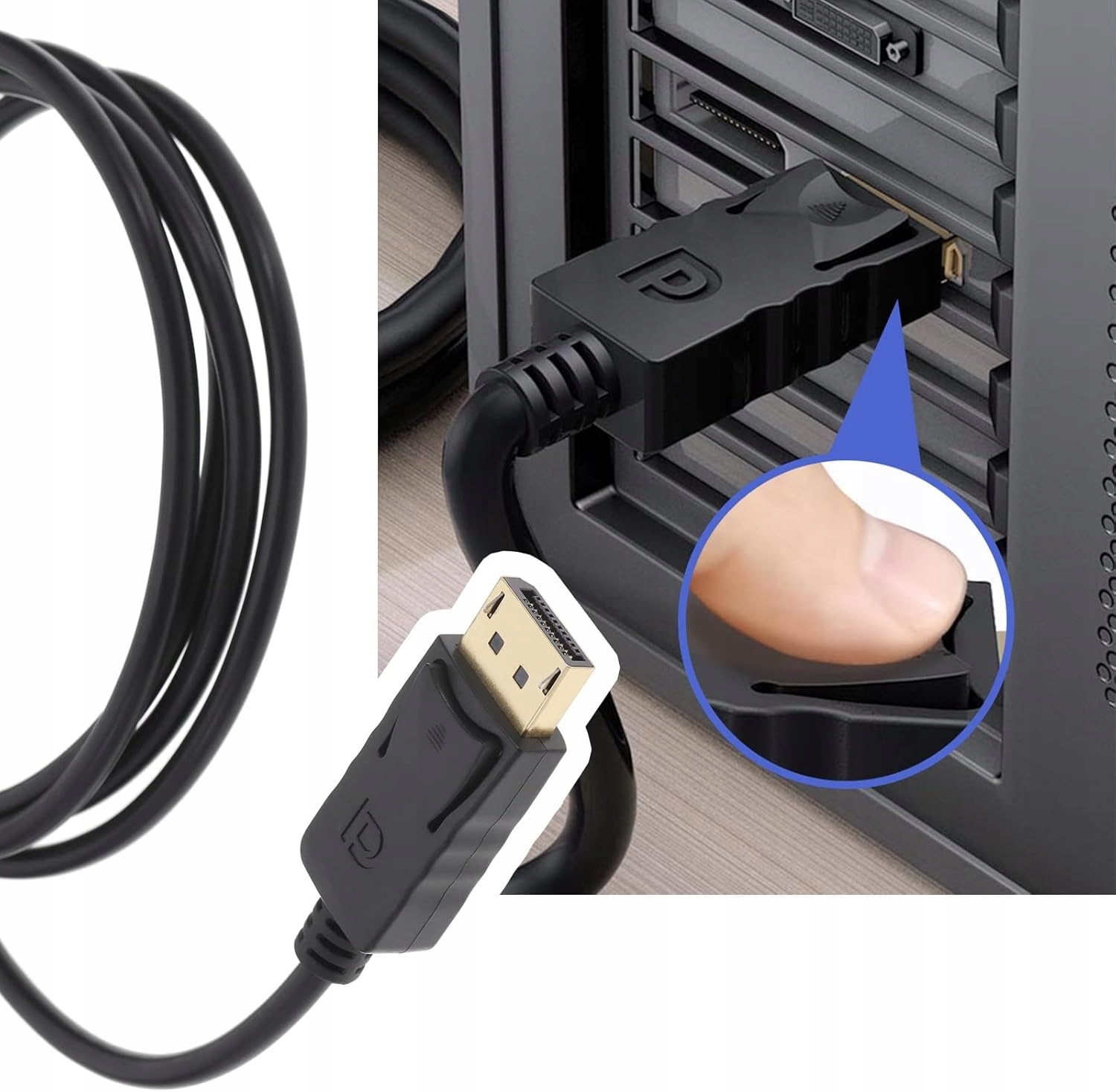 Kabel DisplayPort do HDMI DP 1,8m