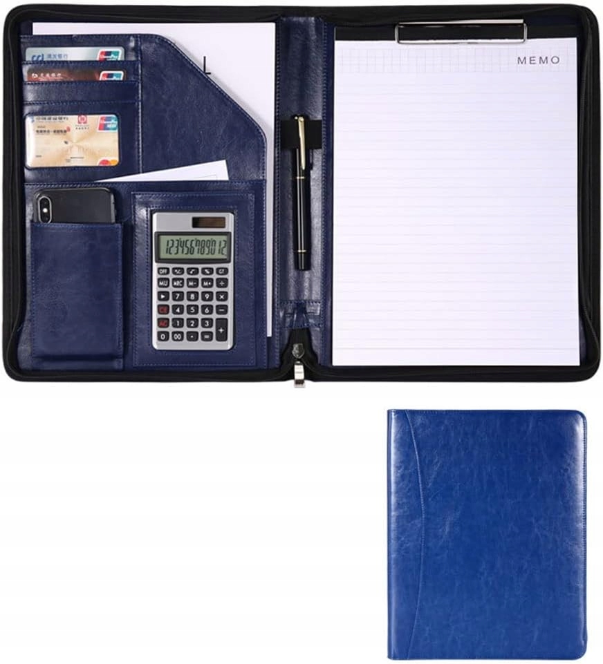 Elegancki Biwuar Aktówka Teczka Biznesowa Multi Organizer A4