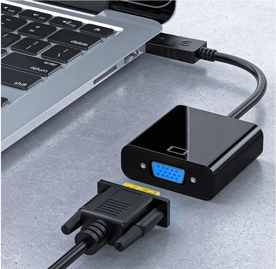 Adapter Konwerter DisplayPort DP do VGA DSUB