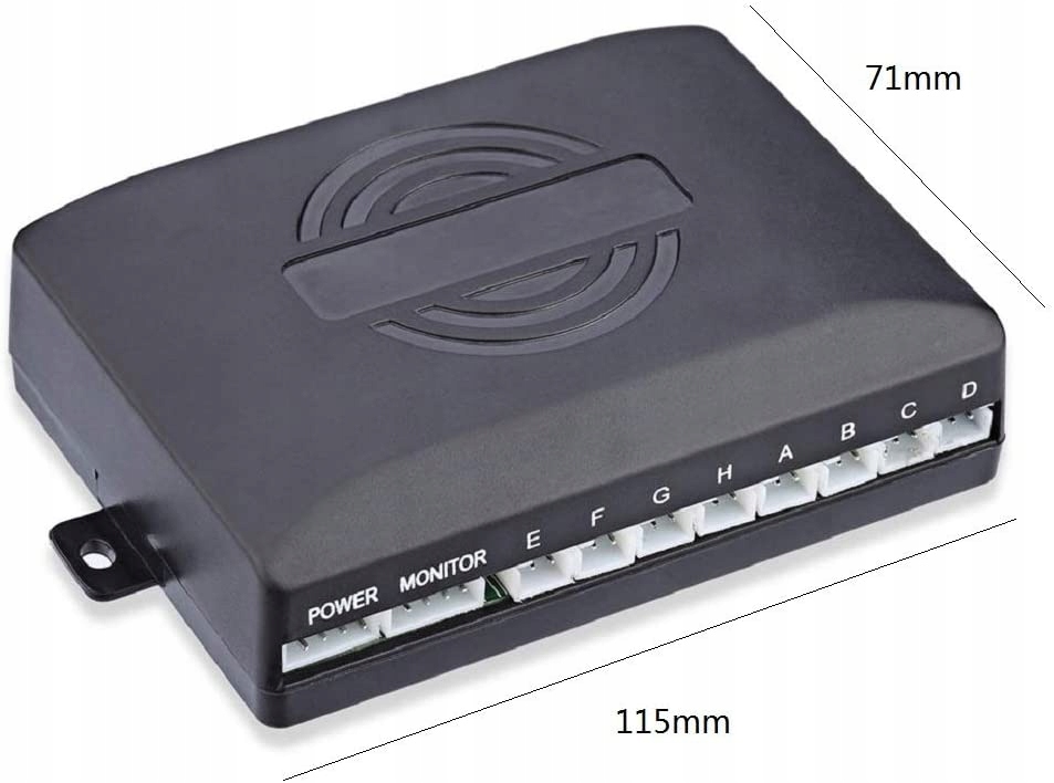 8 Czujników Parkowania Cofania LED LCD PARKTRONIC