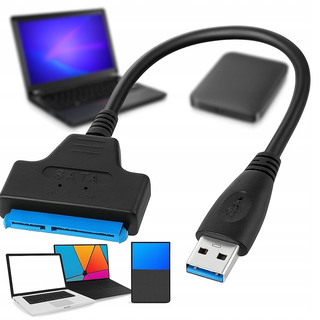 Adapter USB 3.0 do SATA dysk HDD SSD przejściówka