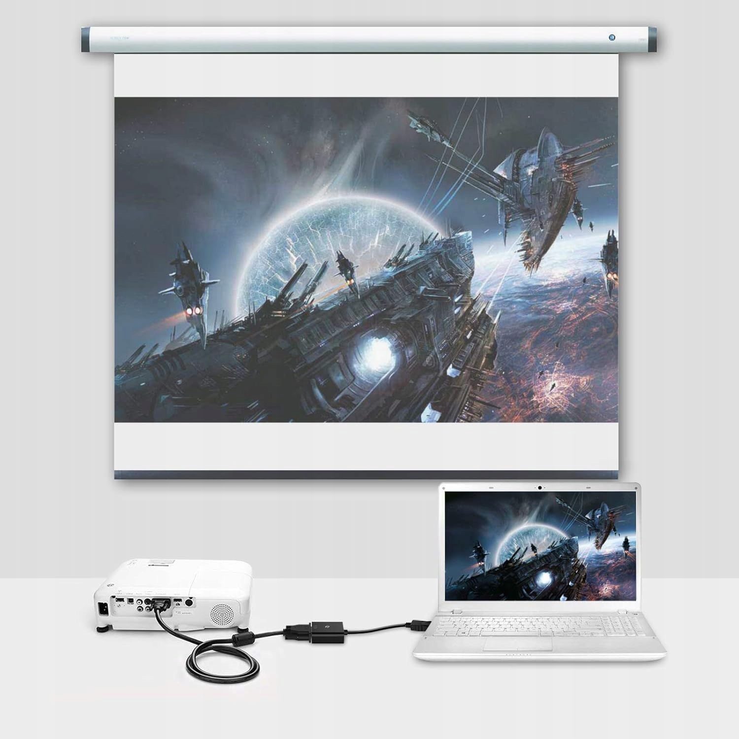 Adapter Konwerter DisplayPort DP do VGA DSUB
