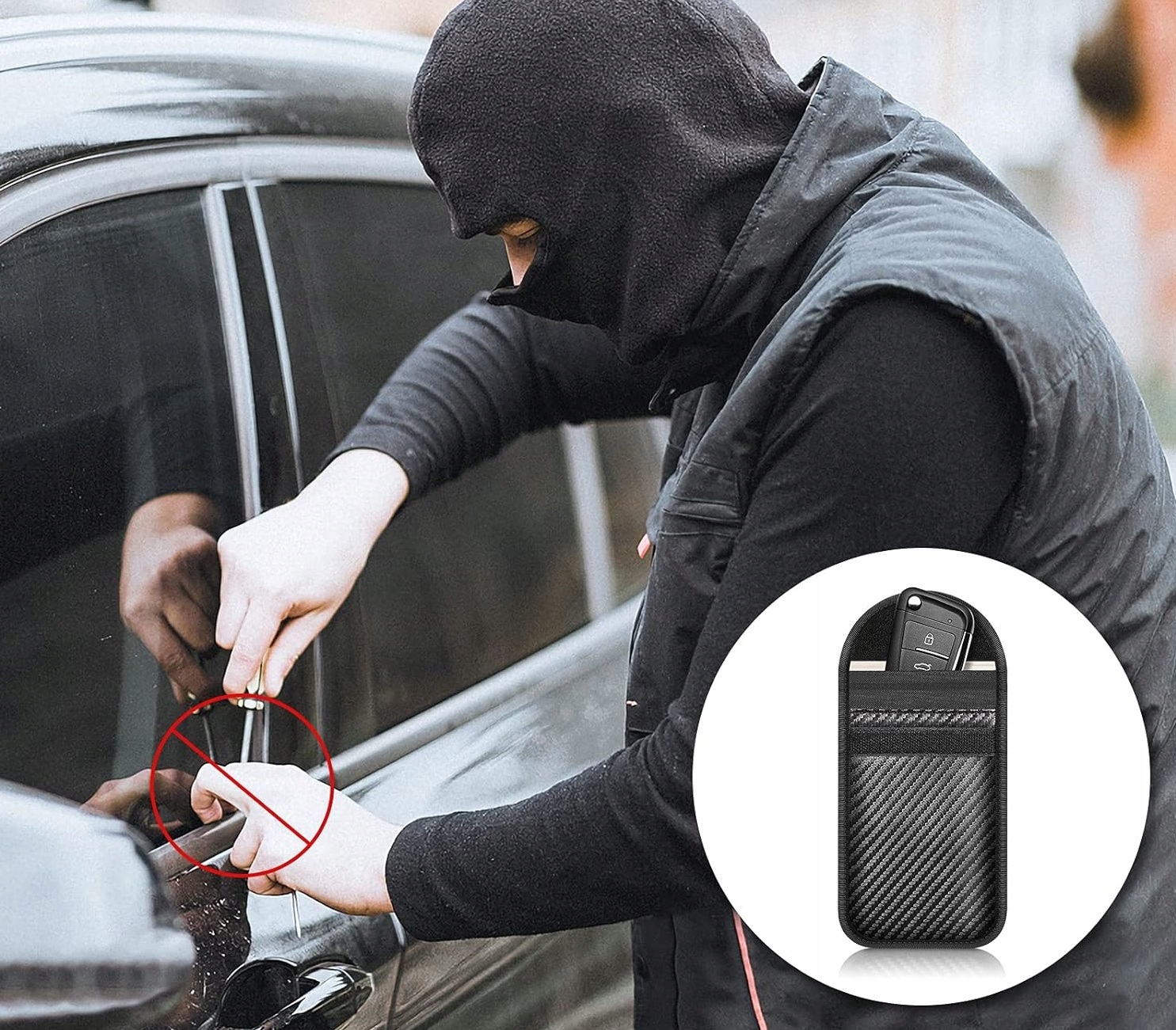 ETUI Klucze Keyless Ochrona Pokrowiec Blokada RFID
