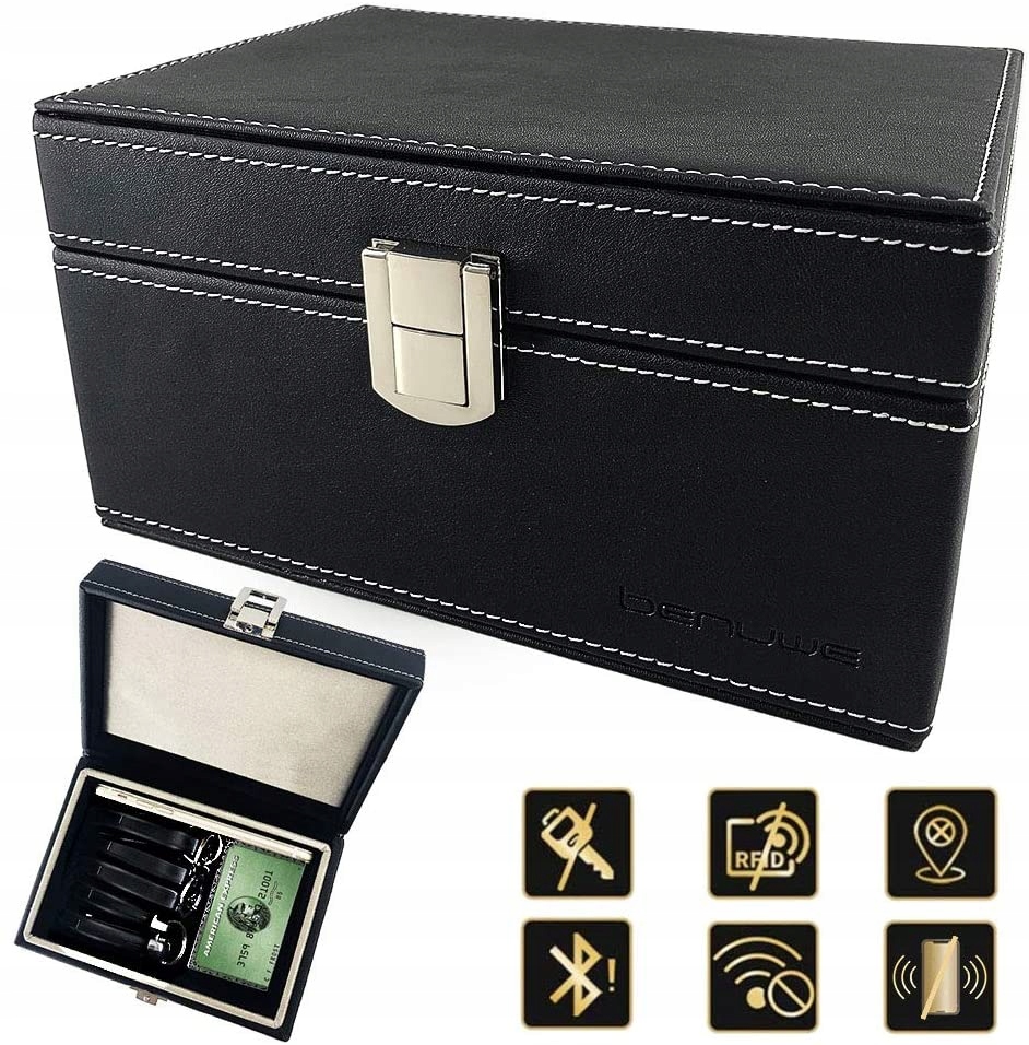 Pudełko na kluczyk Keyless Klatka Faradaya Skóra