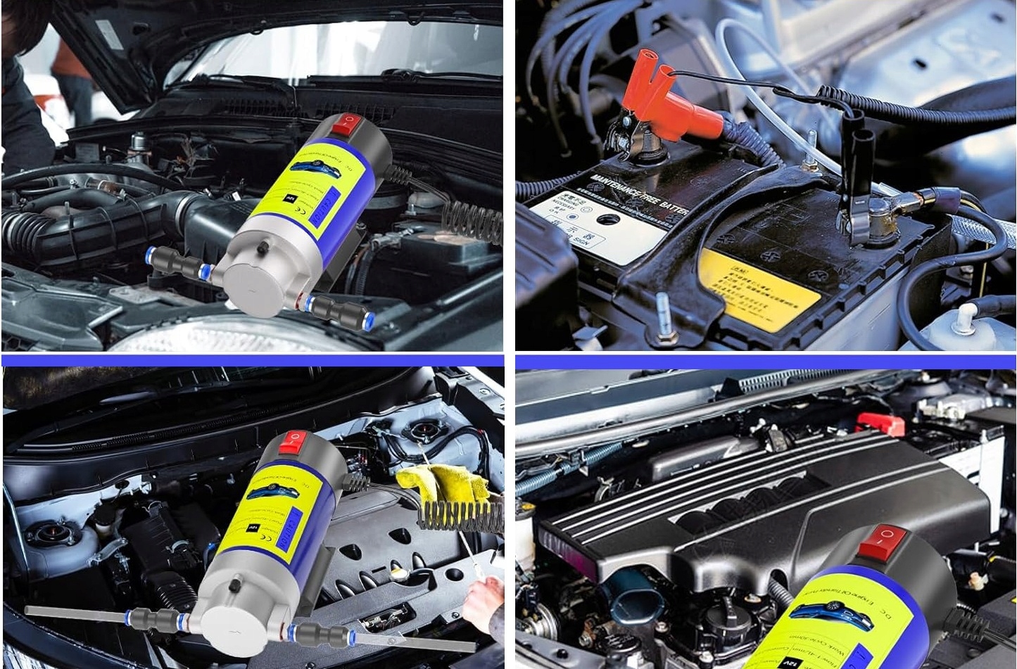 Elektryczna Pompka do Spuszczania Paliwa Oleju Pompa Przepływowa 12V 100W