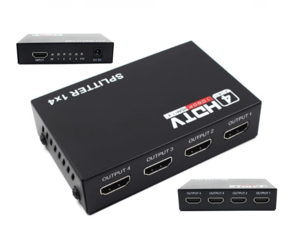 Splitter HDMI 1x4 4K*2K 3D FullHD Rozdzielacz HDCP
