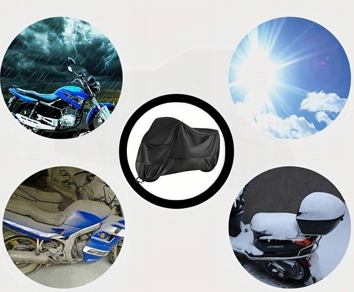 POKROWIEC NA SKUTER MOTOCYKL PLANDEKA WODOODPORNA ZIMA/LATO + ETUI