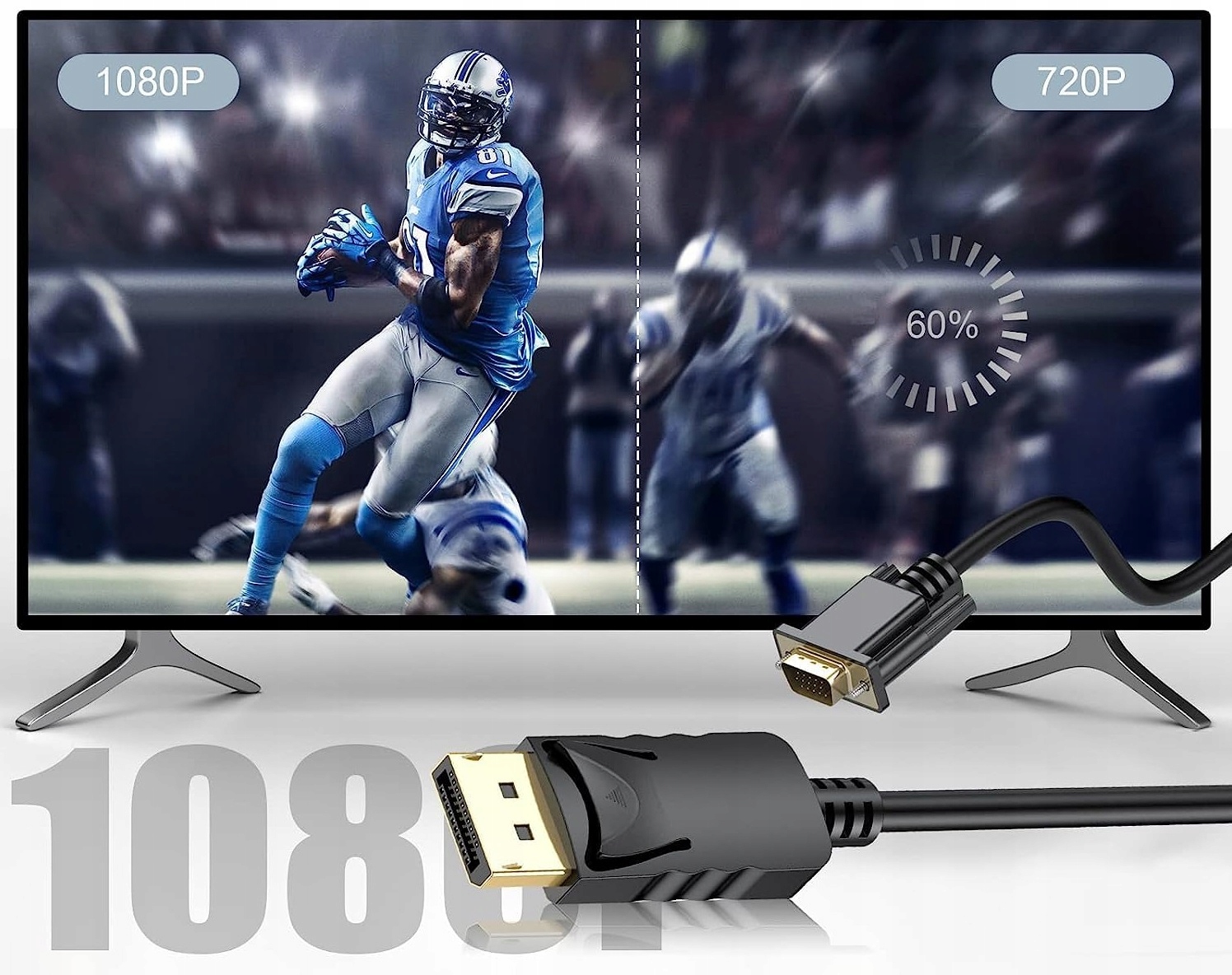 Kabel DisplayPort do HDMI DP 1,8m