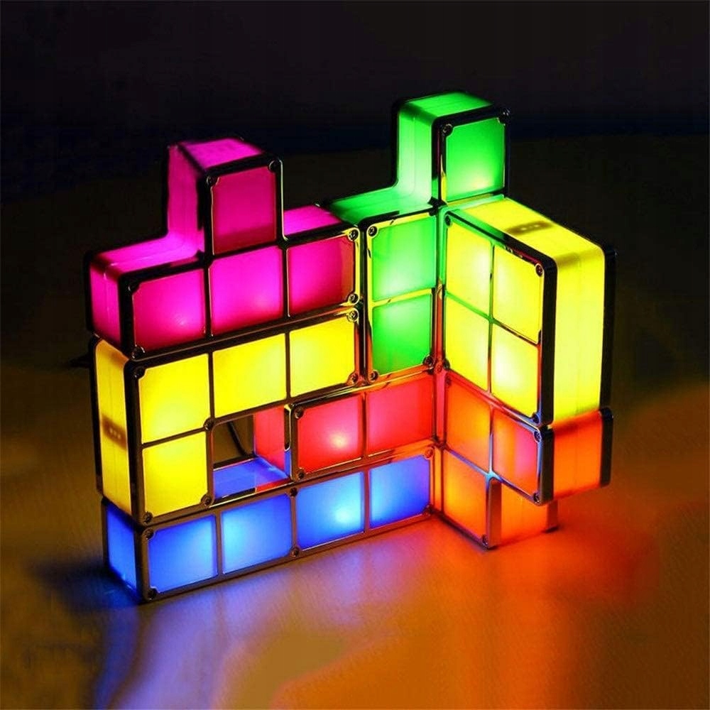 TETRIS lampka nocna LED układanka