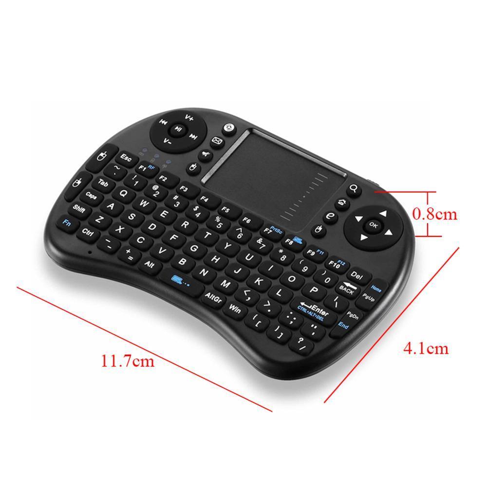 Klawiatura PODŚWIETLANA Bezprzewodowa Smart TV I8