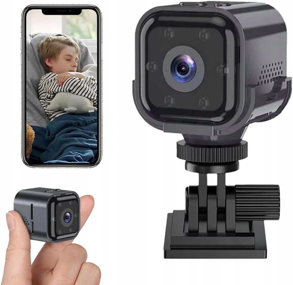 Mini Kamera Szpiegowska WiFi Android iPhone Ukryta Bezprzewodowa AS03
