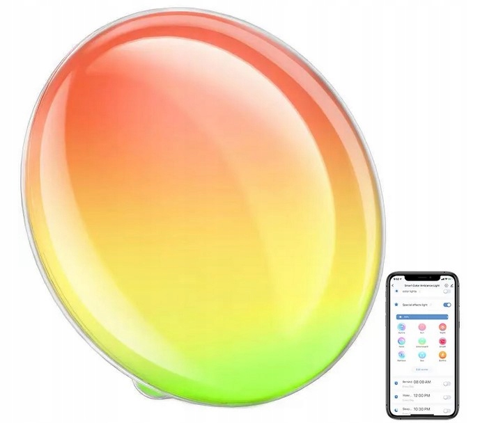 Inteligentna Lampa do Domu Biurkowa Nocna TUYA WiFi RGBW Nastrojowa