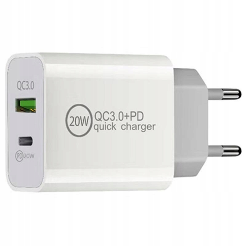 Ładowarka Sieciowa 20W PD QC 3.0 USB C