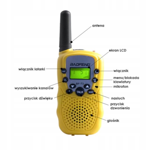 Baofeng 2x Krótkofalówka BF-T3 Walkie-Talkie PMR Niebieski