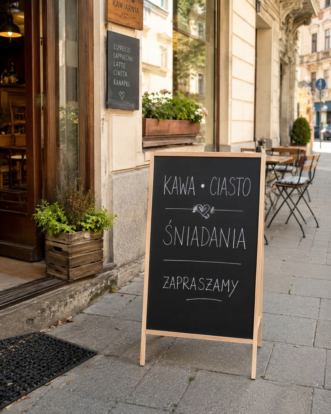 DUŻY Potykacz Reklamowy Kredowy Zewnętrzny Stojak Dwustronny Tablica 120x70