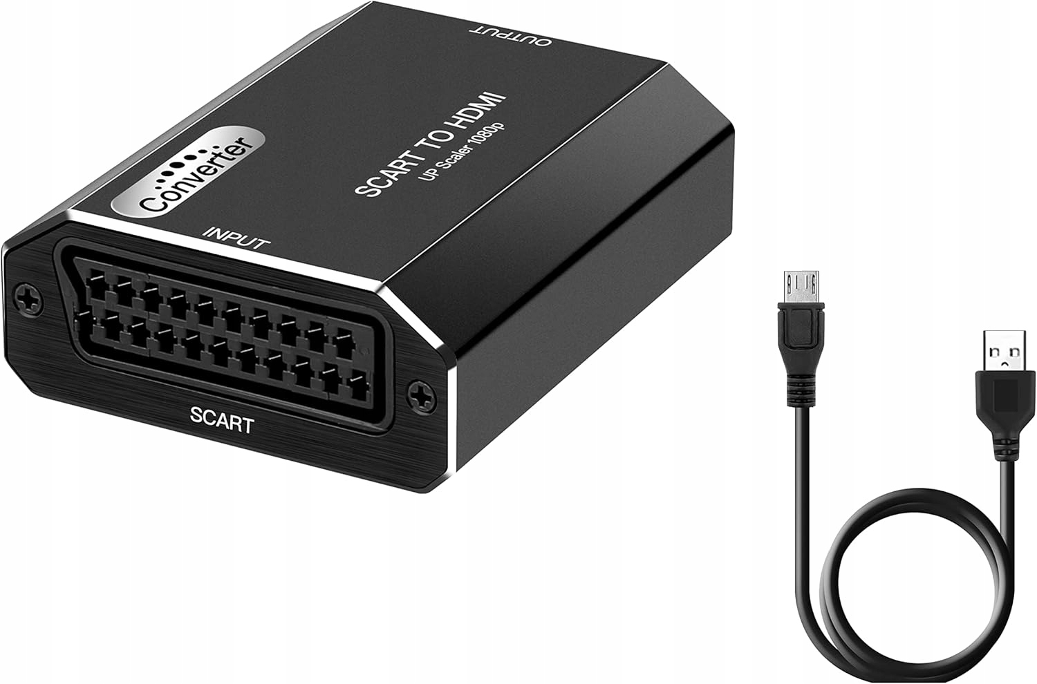 Adapter Konwerter SCART / EURO do HDMI HD MHL