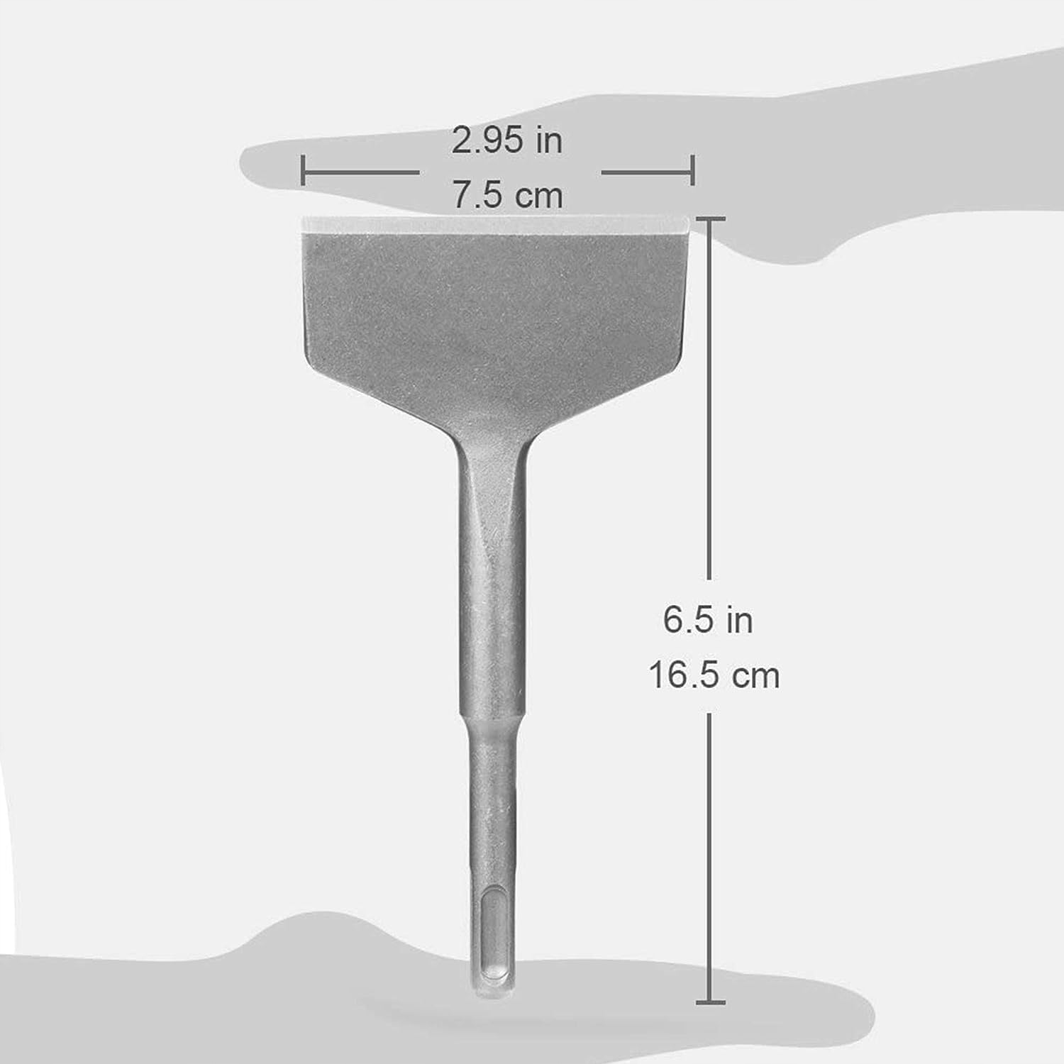 Dłuto Wygięte SDS-PLUS Płaskie Szerokie 75x165mm