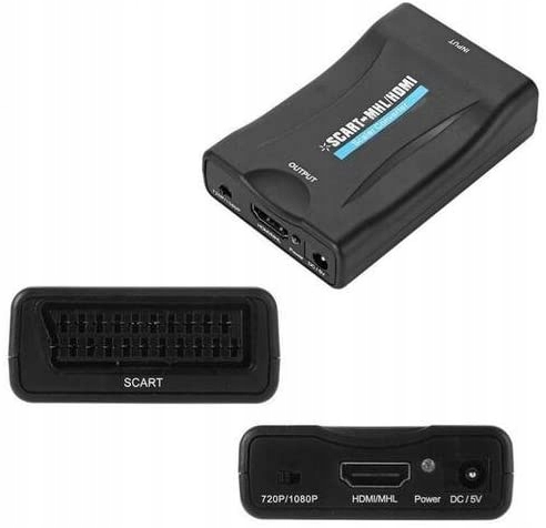Adapter Konwerter SCART / EURO do HDMI