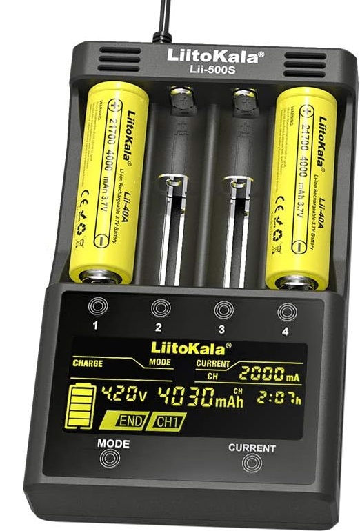 Uniwersalna Ładowarka LiitoKala Lii-500 Ogniw Akumulatorów Li-Ion18650 AAA