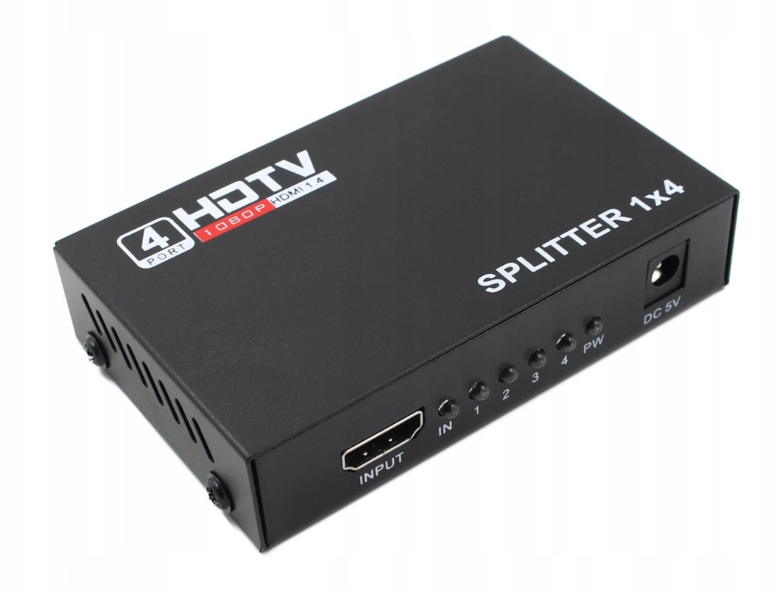Splitter HDMI 1x4 4K*2K 3D FullHD Rozdzielacz HDCP