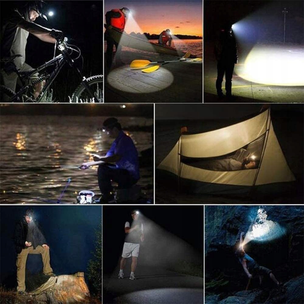Mocna LATARKA CZOŁOWA 5 LED CREE Lampka CZOŁÓWKA