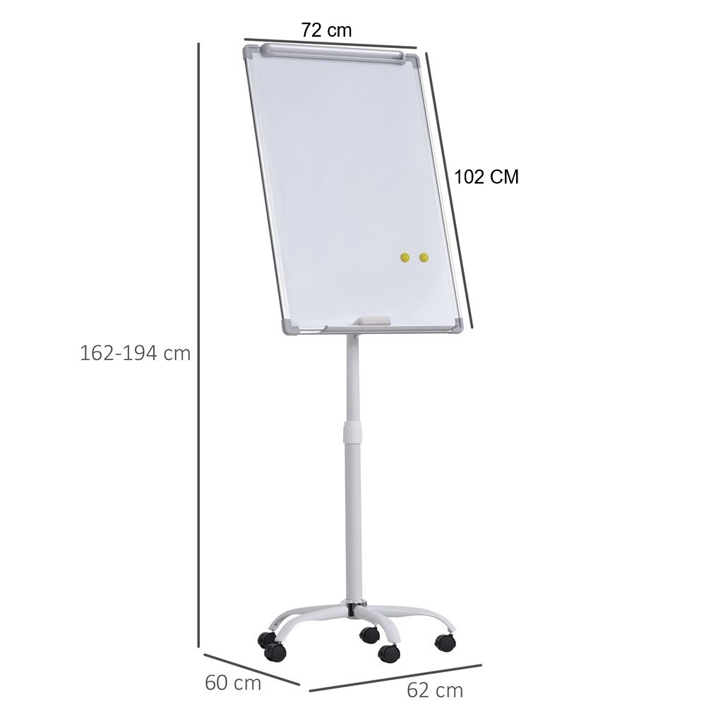 Flipchart magnetyczny mobilny 70x100 + GRATISY