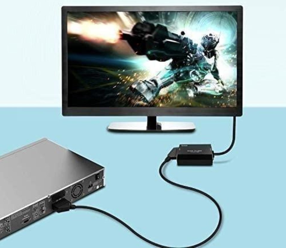 Adapter Konwerter SCART / EURO do HDMI HD MHL