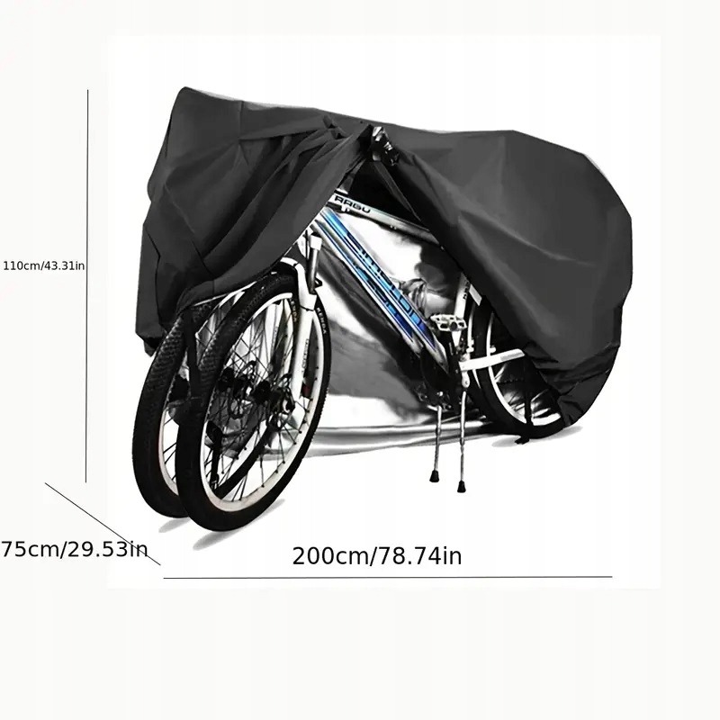 POKROWIEC NA ROWER 2 ROWERY SKUTER PLANDEKA WODOODPORNA ZIMA/LATO + ETUI