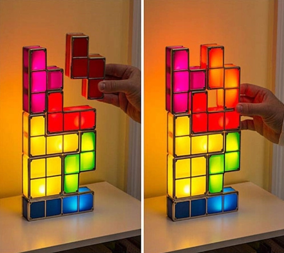 TETRIS lampka nocna LED układanka