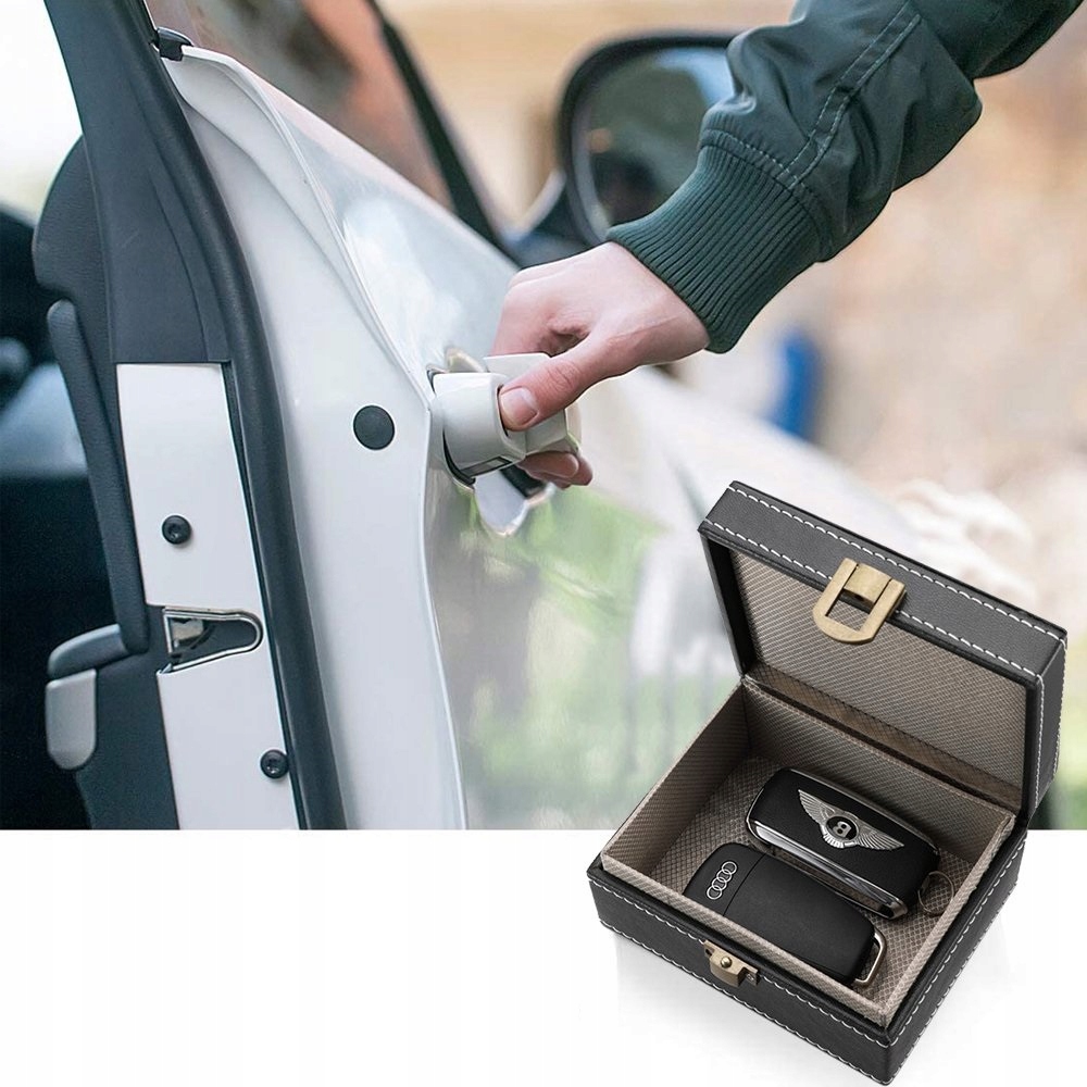 Pudełko na kluczyk Keyless Klatka Faradaya Skóra