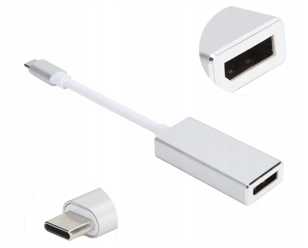Adapter kabel USB typ C do DP DisplayPort 4K 3.1