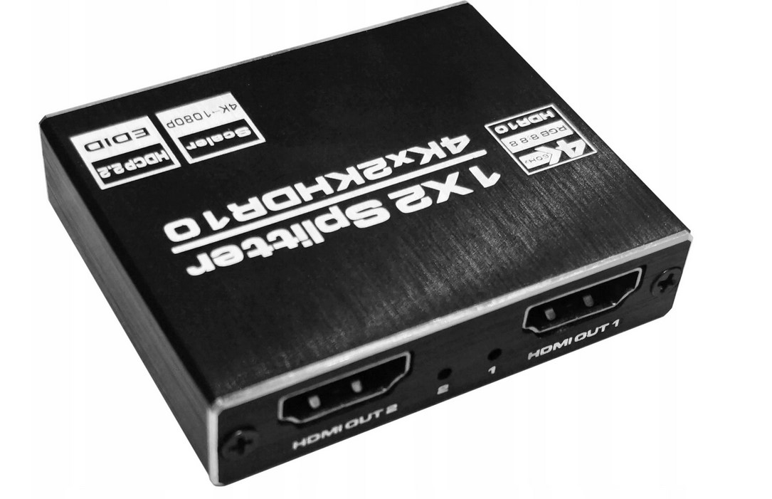 SPLITTER HDMI 2.0 1x2 4K UHD HDCP 2.2 Rozdzielacz