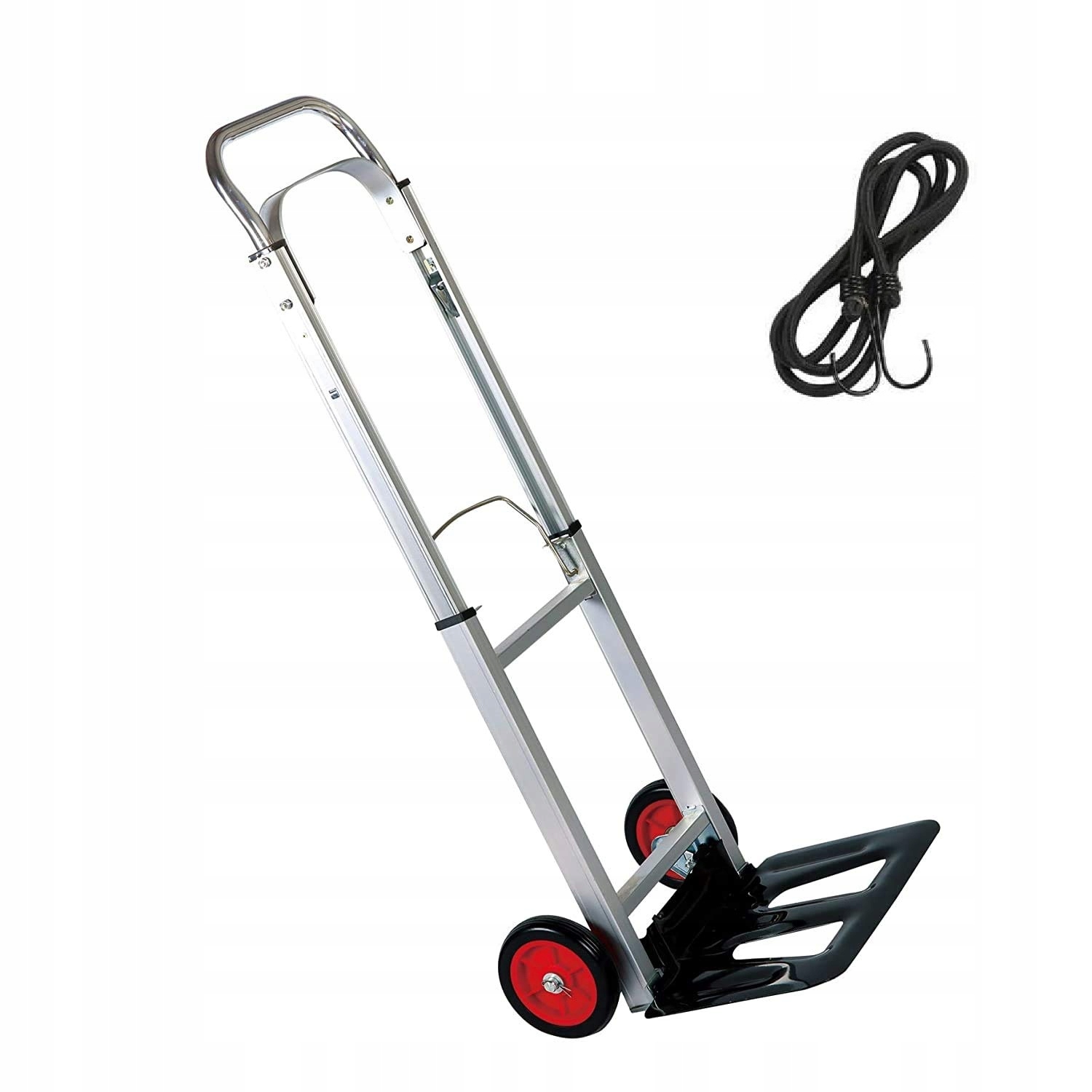 Lekki Wózek Transportowy Młynarka Składany Aluminium Magazynowy Mocny 90kg