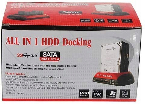 Stacja Dokująca dysków HDD SSD USB 3.0 KLONOWANIE