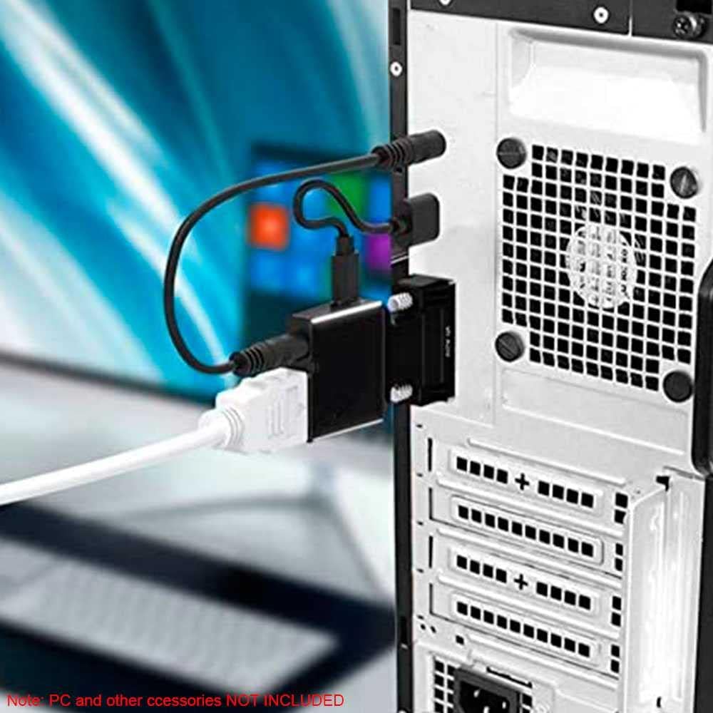 Adapter Konwerter VGA D-SUB do HDMI + Audio Dzwięk