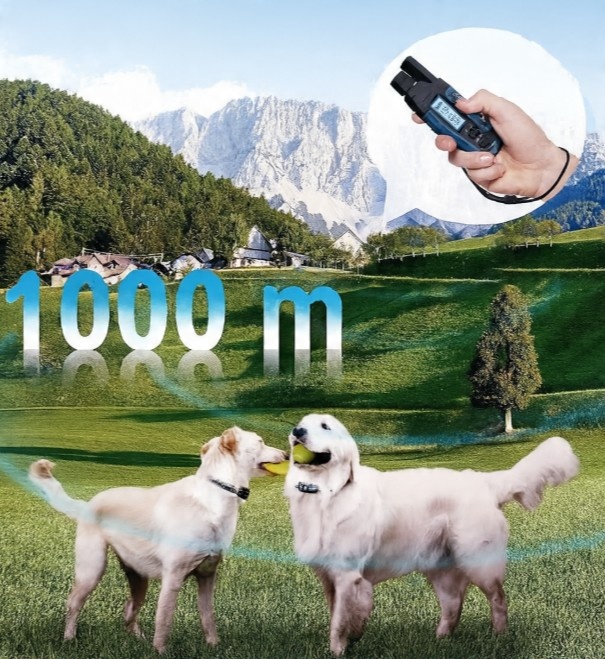 Elektryczna Obroża dla Psa Treningowa Wodoszczelna Wodoodporna Trener 1000m