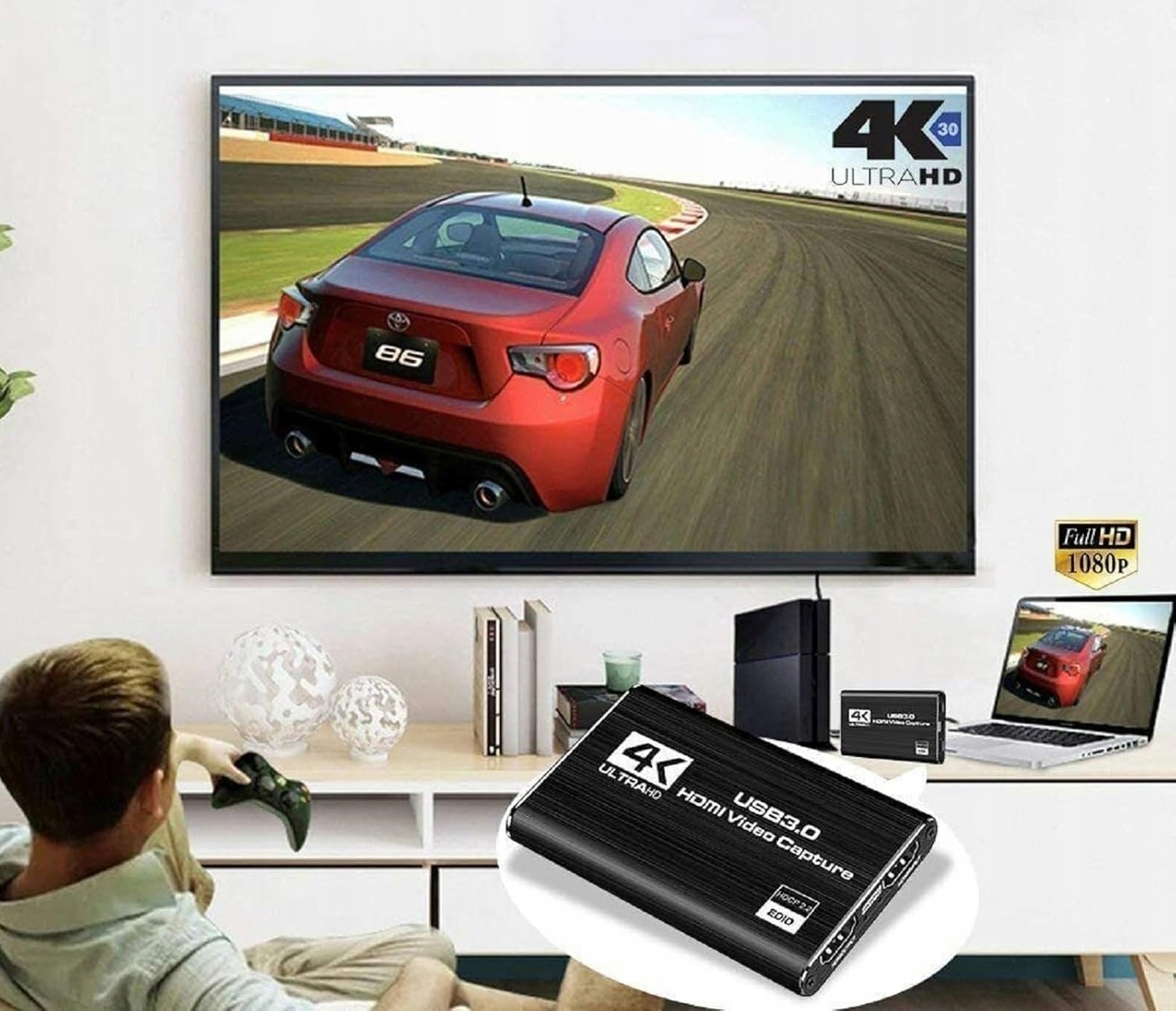 Grabber HDMI Nagrywarka Obrazu do PC USB 4K