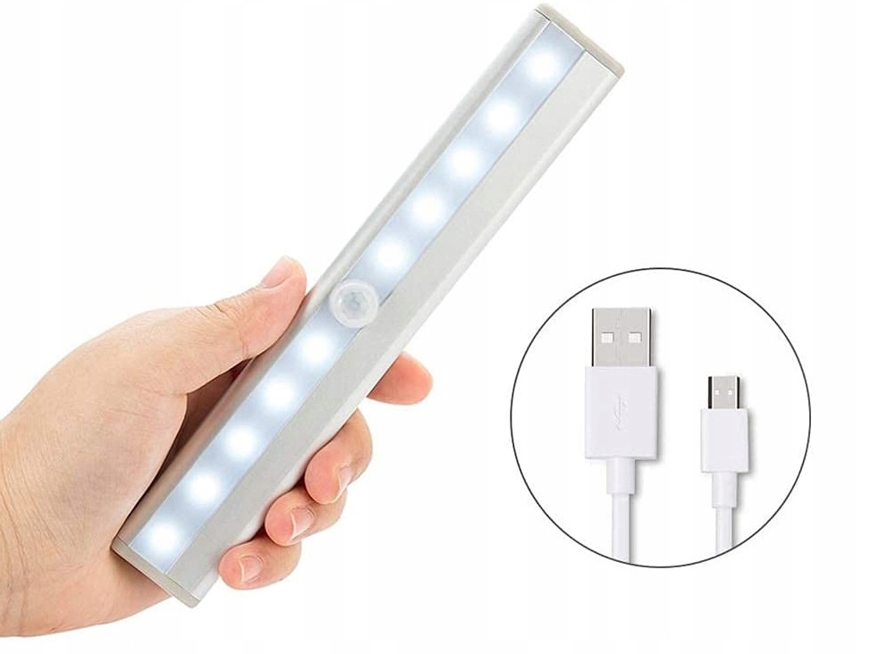 Bezprzewodowa Lampka LED z czujnikiem ruchu szafa