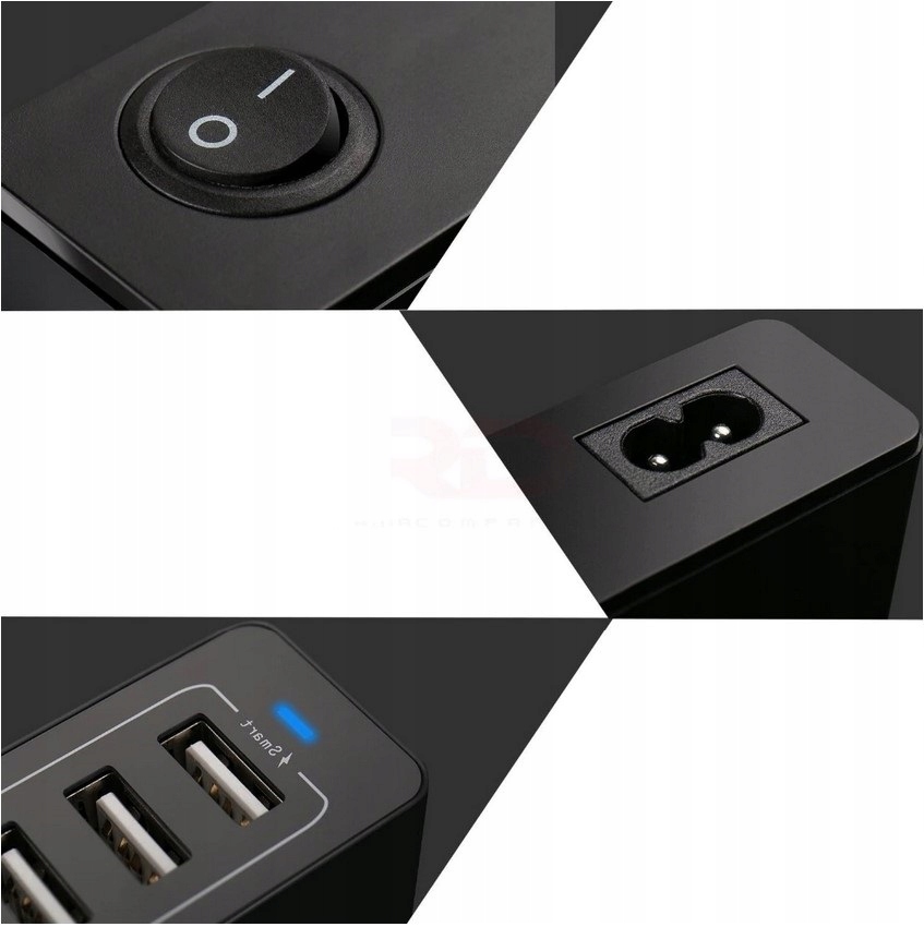 Ładowarka ścienna 10 portów USB 50W 10A
