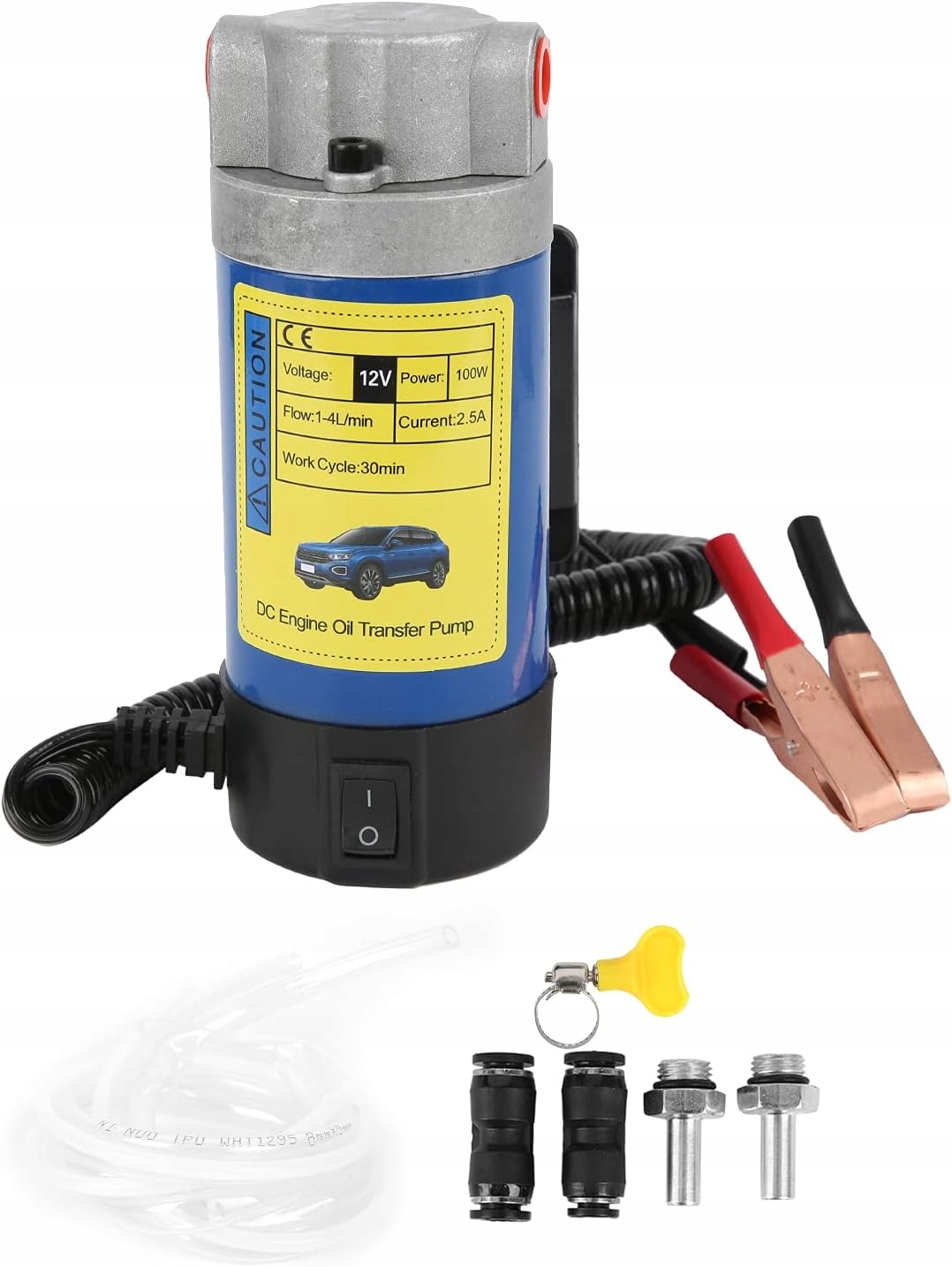 Elektryczna Pompka do Spuszczania Paliwa Oleju Pompa Przepływowa 12V 100W