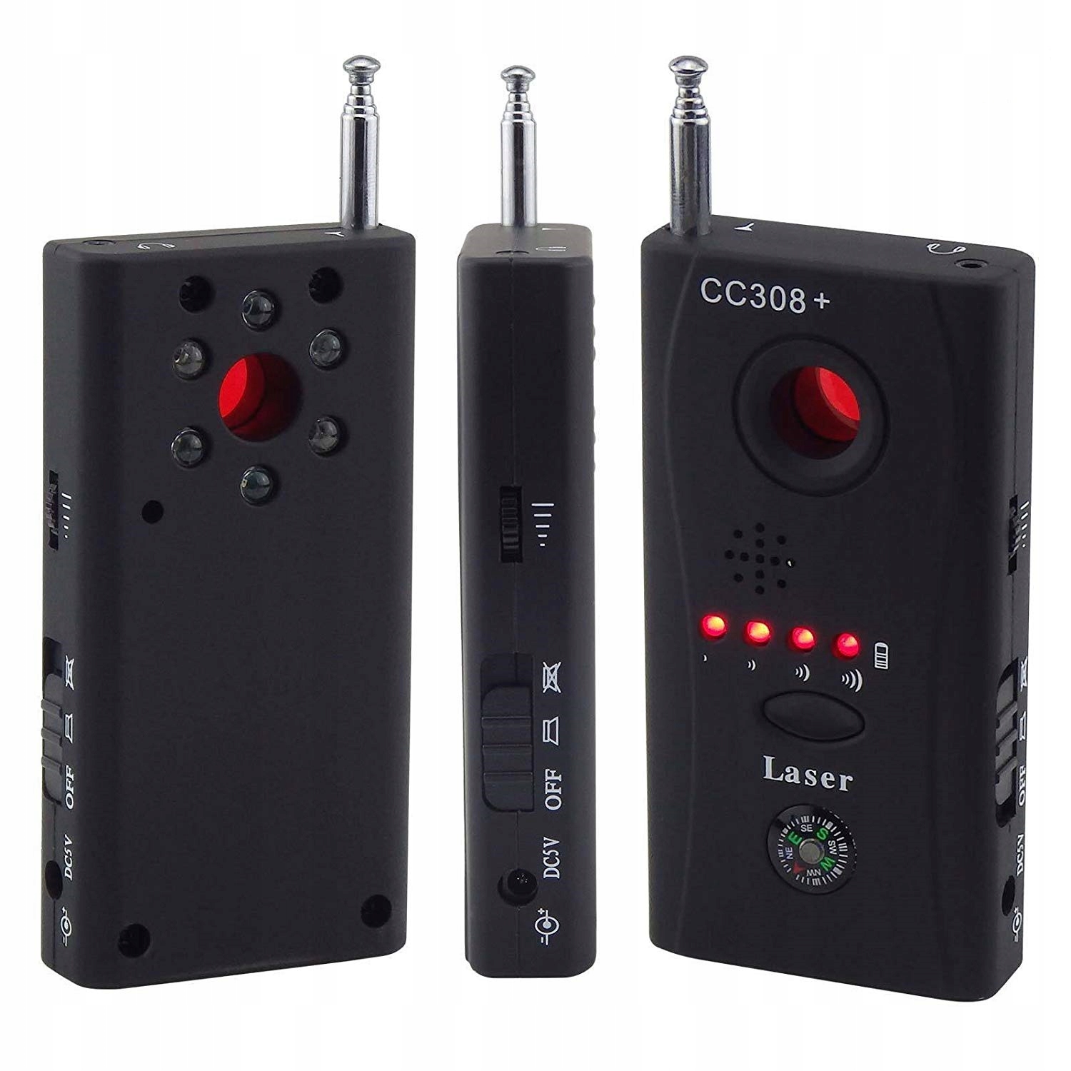 Wykrywacz Podsłuchów detektor Kamer CC308+ GPS GSM