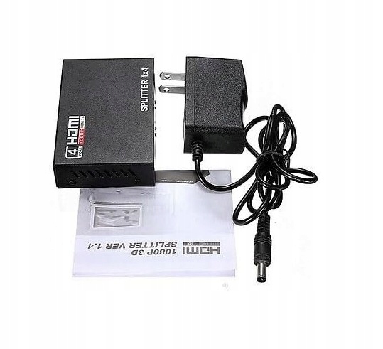 Splitter HDMI 1x4 4K*2K 3D FullHD Rozdzielacz HDCP