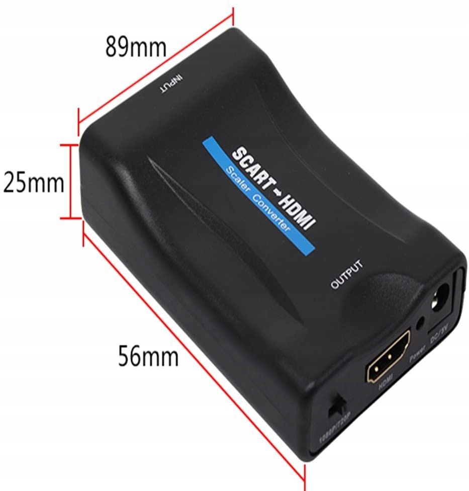Adapter Konwerter SCART / EURO do HDMI