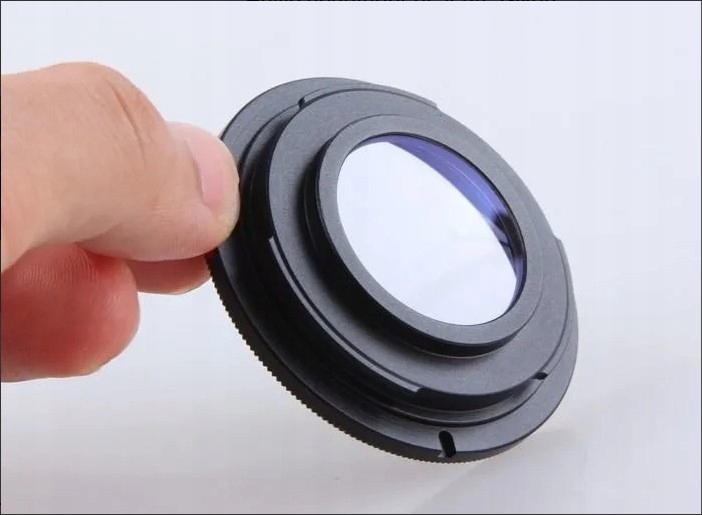 Adapter M42 NIKON soczewka nieskończoność