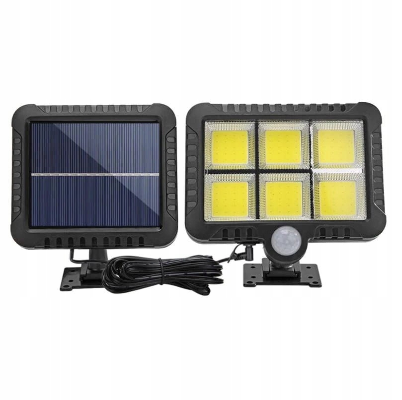 LAMPA SOLARNA Z CZUJNIKIEM RUCH I ZMIERZCHU 120LED