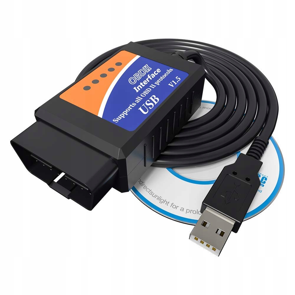 Kabel Interfejs ELM327 OBD2 + CAN USB + PROGRAM